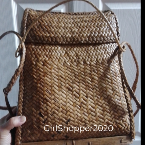 Handbags - Vintage Native Bamboo Backpack